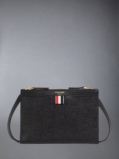 PEBBLE GRAIN SMALL DOCUMENT HOLDER CROSSBODY