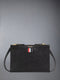 PEBBLE GRAIN SMALL DOCUMENT HOLDER CROSSBODY - BLACK