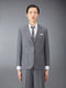 TWILL SACK SPORT COAT - MED GREY