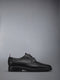 PEBBLE GRAIN LIGHTWEIGHT RUBBER SOLE CLASSIC LONGWING BROGUES - BLACK