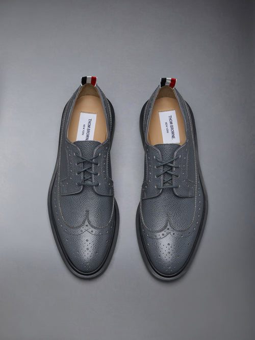 Pebble Grain Leather Longwing Brogue