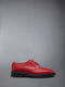 Pebble Grain Leather Longwing Brogue - RED