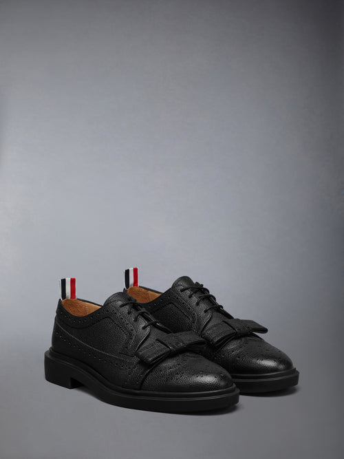 PEBBLE GRAIN LIGHTWEIGHT RUBBER SOLE BOW LONGWING BROGUES