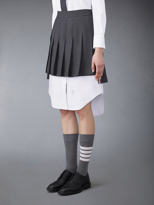 TWILL MINI PLEATED SKIRT