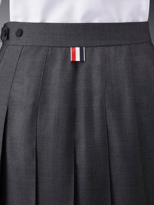 TWILL MINI PLEATED SKIRT