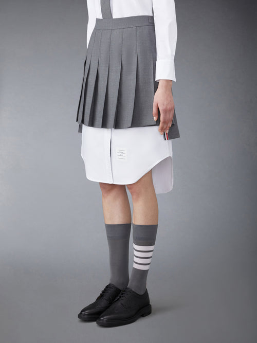 TWILL MINI PLEATED SKIRT