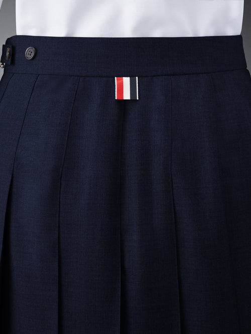 TWILL MINI PLEATED SKIRT