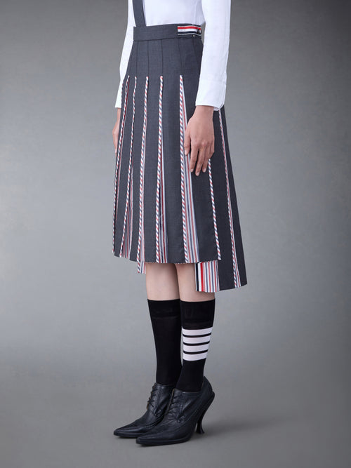 CLASSSIC TWILL PLEATED SKIRT