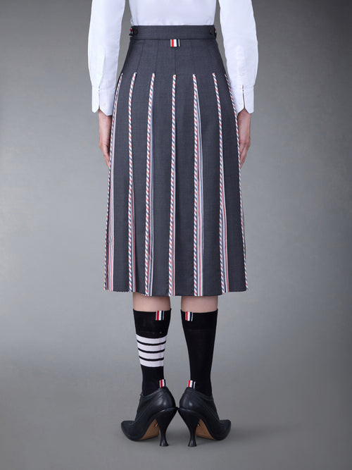 CLASSSIC TWILL PLEATED SKIRT