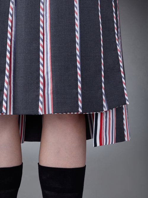 CLASSSIC TWILL PLEATED SKIRT