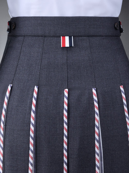 CLASSSIC TWILL PLEATED SKIRT