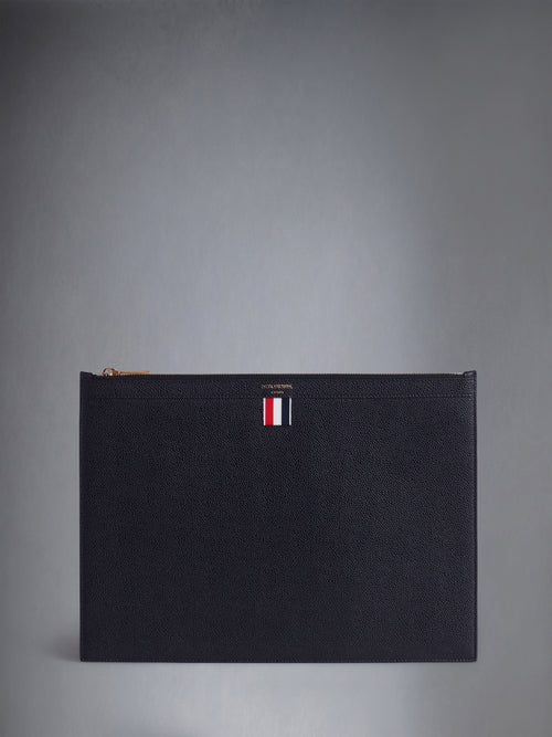 PEBBLE GRAIN MEDIUM DOCUMENT HOLDER