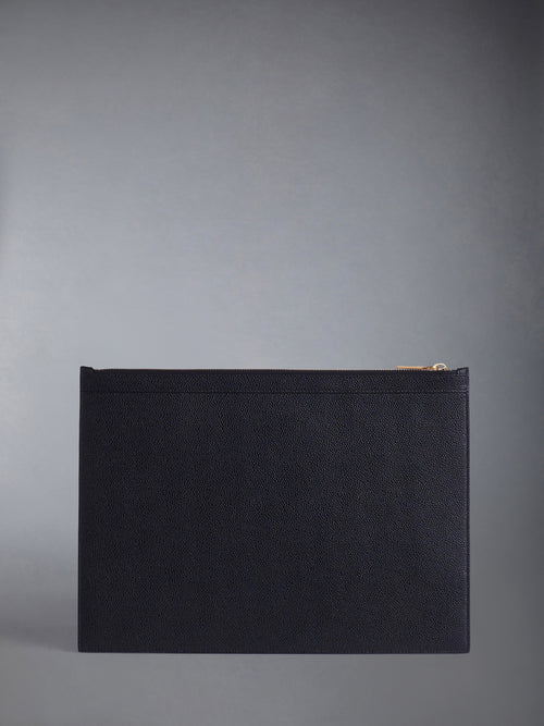 PEBBLE GRAIN MEDIUM DOCUMENT HOLDER