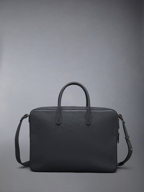 PEBBLE GRAIN LEATHER BUSINESS BAG