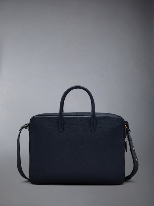 PEBBLE GRAIN LEATHER BUSINESS BAG