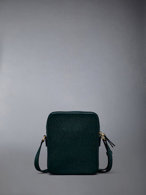 PEBBLE GRAIN LEATHER VERTICAL CAMERA BAG