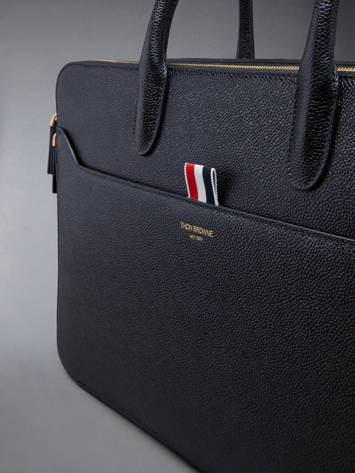 PEBBLE GRAIN DOUBLE COMPARTMENT BUSINESS BAG