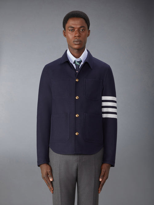 WOOL CASHMERE 4-BAR UTILITY  JACKET