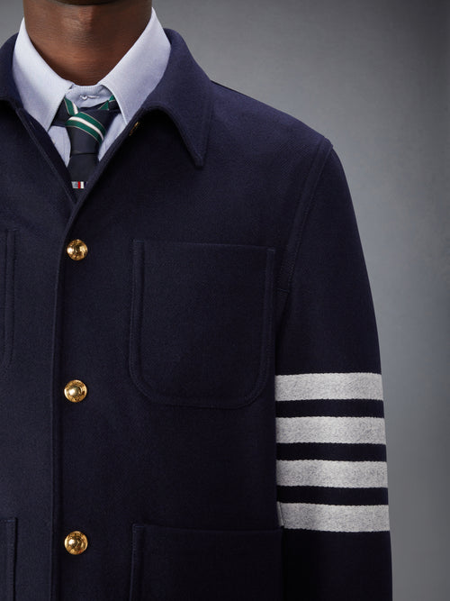 WOOL CASHMERE 4-BAR UTILITY  JACKET