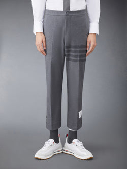 DOUBLE FACE TECH TWILL SLIM TROUSERS