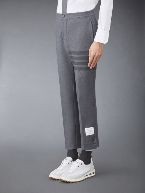 DOUBLE FACE TECH TWILL SLIM TROUSERS