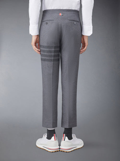 DOUBLE FACE TECH TWILL SLIM TROUSERS