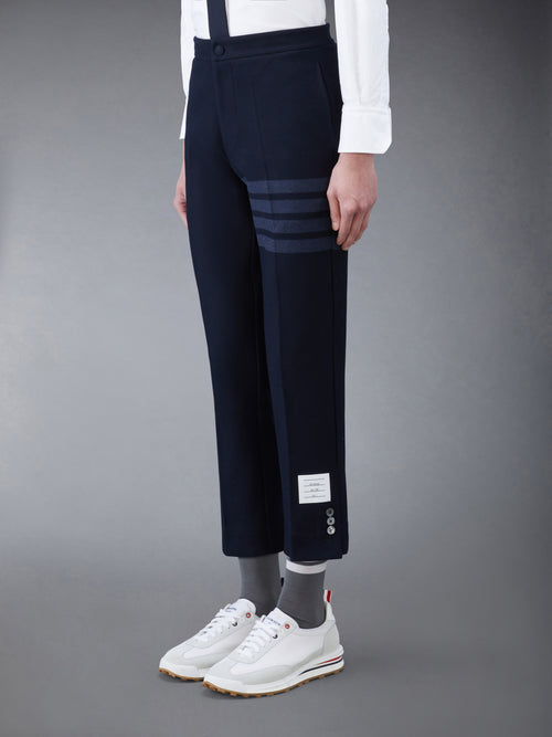 DOUBLE FACE TECH TWILL SLIM TROUSERS