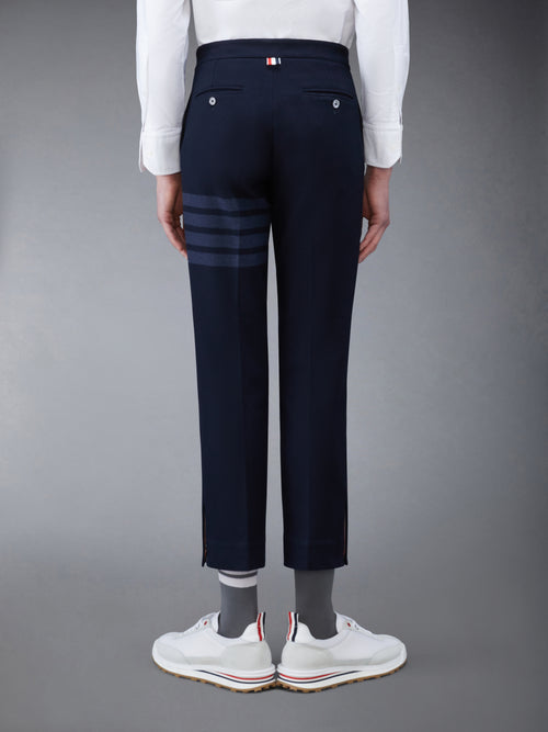 DOUBLE FACE TECH TWILL SLIM TROUSERS