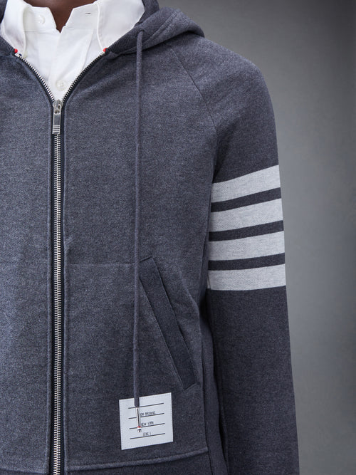 CLASSIC LOOPBACK 4-BAR ZIP HOODIE