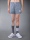 SEERSUCKER SWIM SHORTS - MED GREY