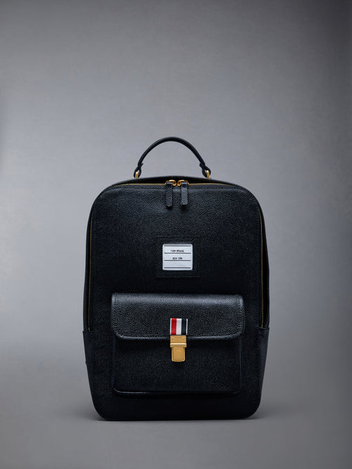 Pebble Grain Leather School Backpack