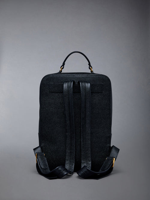 Pebble Grain Leather School Backpack