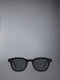 ACETATE RECTANGULAR SUNGLASSES - BLACK