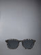 ACETATE RECTANGULAR SUNGLASSES - DARK GREY