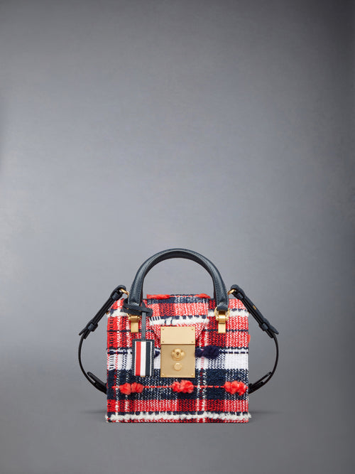 MRS. THOM MINI BAG IN MADRAS CHECK POUF TWEED