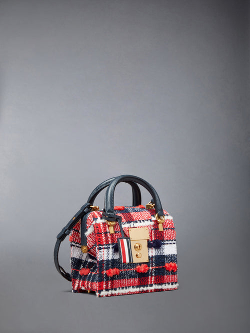 MRS. THOM MINI BAG IN MADRAS CHECK POUF TWEED