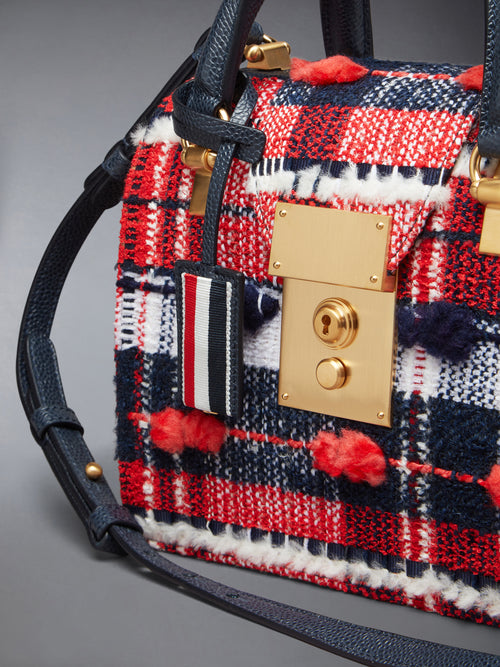 MRS. THOM MINI BAG IN MADRAS CHECK POUF TWEED