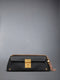 SOFT PEBBLE GRAIN MRS. THOM BAGUETTE CLUTCH - BLACK