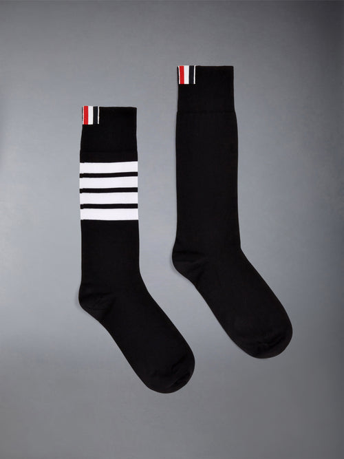 Lightweight Cotton 4-bar Mid Calf Socks