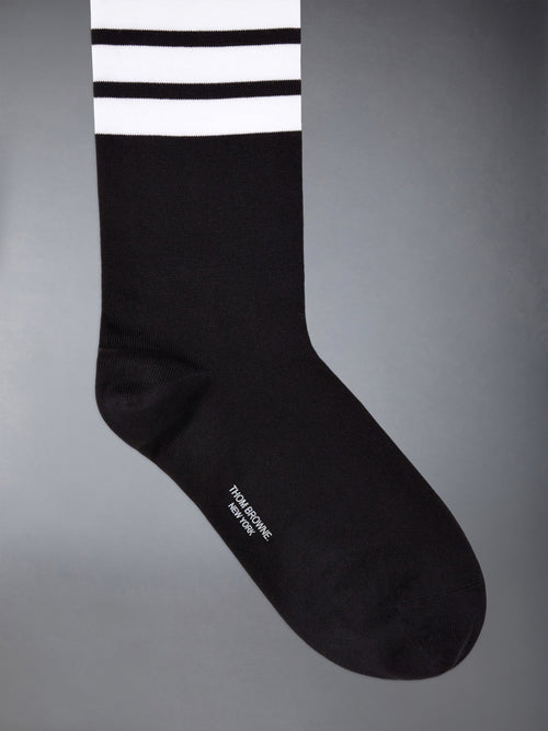 Lightweight Cotton 4-bar Mid Calf Socks