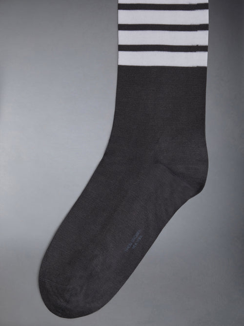 Lightweight Cotton 4-bar Mid Calf Socks