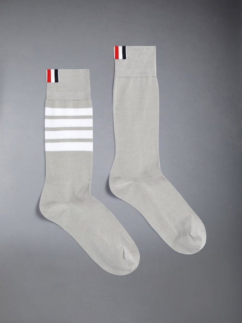 Lightweight Cotton 4-bar Mid Calf Socks