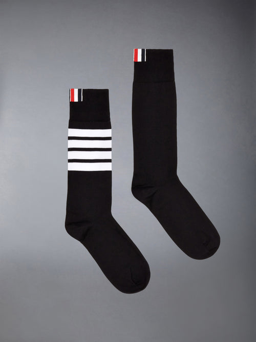 Lightweight Cotton 4-bar Mid Calf Socks