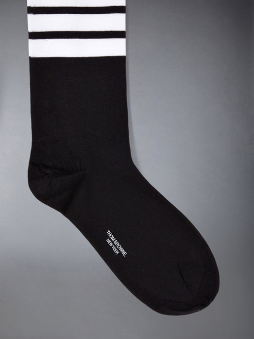 Lightweight Cotton 4-bar Mid Calf Socks