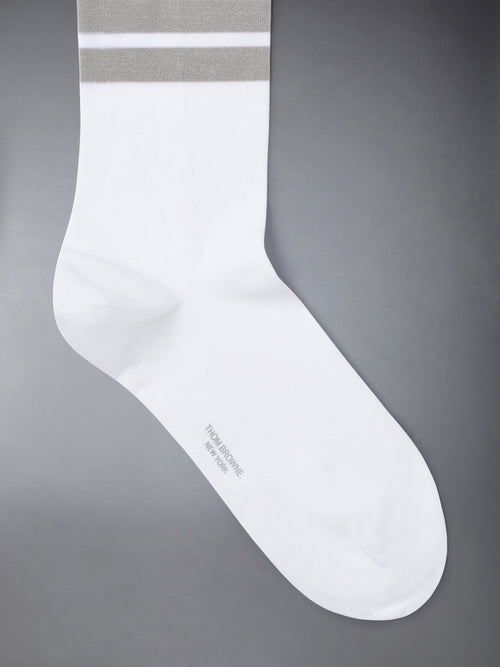 Lightweight Cotton 4-bar Mid Calf Socks