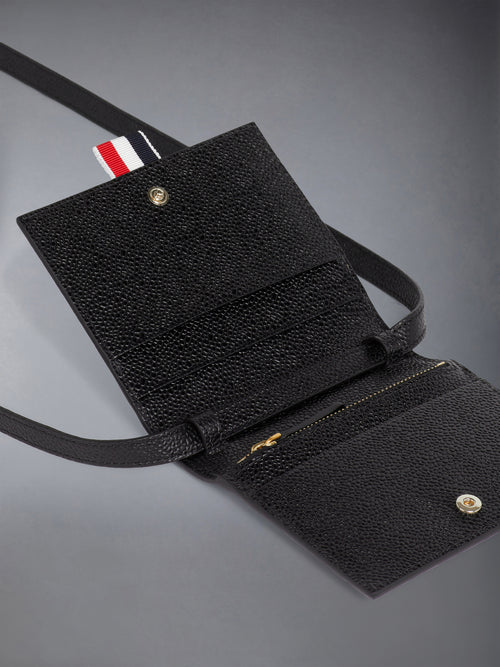 PEBBLE GRAIN SHOULDER STRAP CARDHOLDER