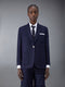 FLANNEL 4-BAR SACK SPORT COAT - NAVY