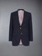 WOOL FRESCO WIDE LAPEL SPORT COAT - NAVY