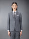 TWILL SCHOOL UNIFORM 4-BAR CLASSIC SPORT COAT - MED GREY