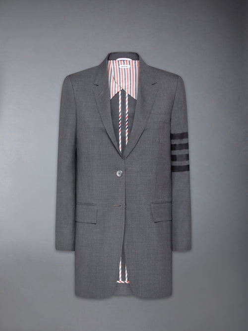 PLAIN WEAVE 4-BAR ELONGATED CLASSIC SPORT COAT